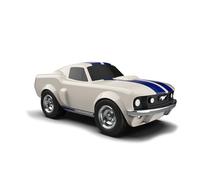 Baghera Racing Car Ford Mustang - Voiture Miniature Officielle - Jouet pour Enfants dès 3 Ans - ABS Résistant - Design Vintage Inspiré de la Mustang 1966 (Beige)