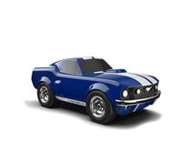Baghera Racing Car Ford Mustang - Voiture Miniature Officielle - Jouet pour Enfants dès 3 Ans - ABS Résistant - Design Vintage Inspiré de la Mustang 1966 (Bleu)