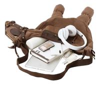 Bagiaope Sac À Bandoulière | Cuir PU Imprimé Cheval Style Far,Urocze Naklejki 3D,Pour Sortie Weekend École Courses Voyages Femmes Filles