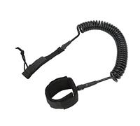 baginbaginbag Laisse de Surf en TPU Noir Haute élasticité, réglable et enroulée, pour Planches à pagaie et longboards (12 Pieds)