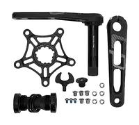 baginbaginbag Manivelle de vélo, alliage d'aluminium, haute résistance, légère, usinée CNC, conception creuse, durable, axe fileté, pour VTT, BMX, vélo de route