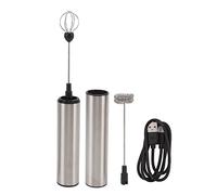 baginbaginbag Mousseur à lait électrique, en acier inoxydable, automatique avec batterie rechargeable de 800 mAh, pour boissons chaudes et froides, latte, cappuccino, chocolat chaud, milkshake, cockt