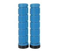 baginbaginbag Poignées ergonomiques de guidon de vélo, caoutchouc de haute qualité, design antidérapant, confortable et flexible, pour les longs trajets, anneau de verrouillage (Bleue)