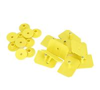 Baginbaginbag pour étiquettes d'oreille de bétail, en matériau PU, doux et sûr, durable, pas facile à tomber, pour gros porcs et bovins, vierge pour marques personnalisées, (gros cochon)