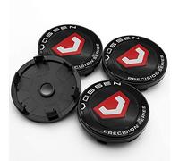 BAGLEV 4 piècesCentre Roue de Voiture étanche et Antirouille Bouchon Jante,pour Vossen 60mm Moyeu Capuchon De Centre De Roue Voiture Extérieurs Accessoires,D