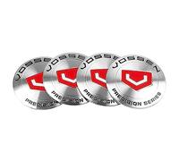 BAGLEV 4 piècesCentre Roue de Voiture étanche et Antirouille Bouchon Jante,pour VOSSEN 60mm Moyeu Capuchon De Centre De Roue Voiture Extérieurs Accessoires,A