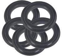 BagLEv Rondelles en caoutchouc pour évier, 5 pièces, noir, 54 mm x 32 mm, pour filtre à panier Franke (78, 79, 80 mm)