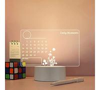 BagLEv Tableau de note créatif LED Veilleuse USB Message Board Lumière de vacances avec stylo.Creative USB Message Board Lampe, une lampe de décoration domestique pratique (CALENDRIER)