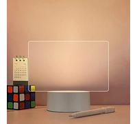 BagLEv Tableau de notes LED créatif avec lumière nocturne USB et stylo - Lampe de message pour décoration de maison et de vacances