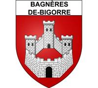 Bagnères-de-Bigorre 65 ville Stickers blason autocollant adhésif - Taille : 4 cm