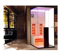 Bagno Italia Sauna infrarouge de 110 x 80 cm 4 radiants full spectrum bluetooth et chromothérapie