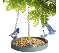 Bagno Per Uccelli - Bagni Per Uccelli In Metallo Esterni, Ciotole E Mangiatoie Con Catenelle, Altezza Regolabile, Decorazioni In Metallo Pers Patio, Cortili, Balconi -Bagno Uccellis Da Esterno