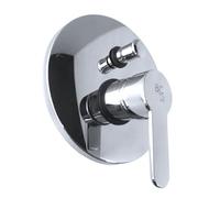 BAGNOCLIC Mitigeur Douche Encastré à Deux Sorties avec Inverseur Intégré - Robinet Chrome Design, Installation Murale, Compatible Pomme de Douche et Douchette