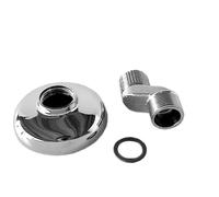 BAGNOCLIC Raccord excentré Laiton M 1/2” à M 3/4” déport 56 mm avec Rosace décorative, Installation Facile et Durable