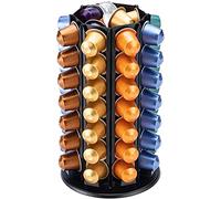 Bagoo Porte-capsules de café pour Nespresso Rotation à 360 degrés avec rangement central supplémentaire (56+)