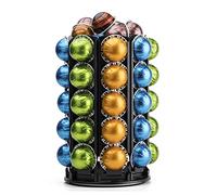 Bagoo Support Capsules de Café pour Nespresso Vertuoline avec Stockage Central de Dosettes Supplémentaires Rotation à 360 degrés (40+)