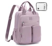 BAGROUPS Bagage Cabine 40x30x20 Air France Antivol Sac a Dos Voyage Cabine Avion Petit Sac à Dos pour Ordinateur Portable 14 Pouces Sacs à Main pour Loisir Shopping Université Femme Homme, Violet