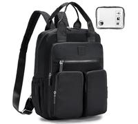 BAGROUPS Bagage Cabine 40x30x20 Air France Antivol Sac a Dos Voyage Cabine Avion Petit Sac à Dos pour Ordinateur Portable 14 Pouces Sacs à Main pour Loisir Shopping Université Femme Homme, Noir