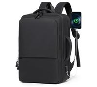 BAGROUPS Bagage Cabine 45x30x15 pour EasyJet Petit Sac a Dos Voyage Cabine Avion 20L Étanche Sacs à Dos Ordinateur Portable 15.6 Pouces Sac de Voyage avec USB Charging Port pour Étudiants Travail Noir