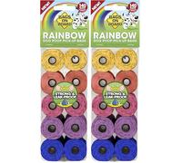 Bags On Board Recharge de Sacs Arc-En-Ceil Ramasse Crottes pour Chien 140 Sacs pour Chien (Lot de 2)