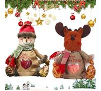 Bags Zipper Design, Trendy Christmass Gifts Bagss Zipper Design, Reusable Fabric Bags with Drawstring for Candy (Style F)