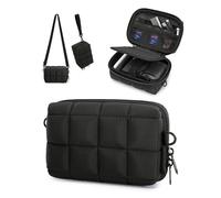 BAGSMART Étui de protection extensible pour appareil photo numérique avec 2 possibilités de transport, léger et étanche, pour Canon PowerShot G7X Mark II/III/Sony DSCW800/DSCW830/GoPro, Noir , 16.5 x