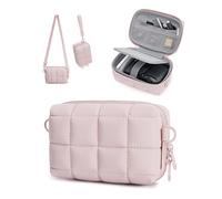 bagsmart Étui de protection extensible pour appareil photo numérique avec 2 possibilités de transport, léger et étanche, pour Canon PowerShot/Sony DSCW800/DSCW830/GoPro, Rose, Sacs pour appareil photo
