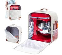 BAGSPRITE Housse pour mixeur sur Pied, avec Base coulissante, Compatible avec Les mixeurs KitchenAid, Sac de Rangement pour mixeur 4,5/5 litres, avec Poches pour Accessoires et ustensiles de Cuisine