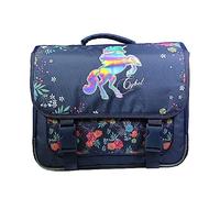 Bagtrotter Cartable 38 cm Cybel Cheval Licorne Bleu Fleurs