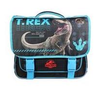 Bagtrotter - Cartable 38 cm - Jurassic World - Noir - Primaire - Bretelles et dos rembourrés - Bandes Réfléchissantes - Grand Rangement - Licence Officielle Disney