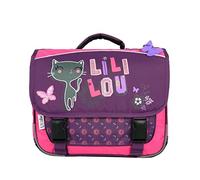 Bagtrotter Cartable 38 cm Lili Lou Chat Prune
