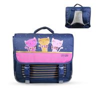 Bagtrotter - Cartable 38 cm - Lili Lou x Phileas Bleu - Primaire - Bretelles et dos rembourrés - Bandes Réfléchissantes - Grand Rangement - Marque Officielle Lili Lou