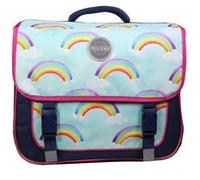 Bagtrotter Cartable Phileas 38 cm Système Smart Comfort Ergonomie/Sécurité Arc En Ciel Bleu