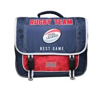 Bagtrotter Cartable Phileas 38 cm Rugby Bleu – Système Smart Comfort – Ergonomie/Confort/Sécurité