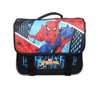 Bagtrotter - Cartable 38 cm - Spiderman Bleu - Primaire - Bretelles et dos rembourrés - Bandes Réfléchissantes - Grand Rangement - Licence Officielle Marvel