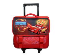 Cartable à roulettes Disney Cars Rouge - BAGTROTTER - 38 cm - Enfant - Garçon