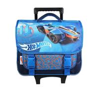 Bagtrotter cartable à roulettes 38 cm hot wheels bleu voiture