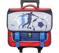 BAGTROTTER Cartable à roulettes 38 cm Ligue 1 Uber Eats Football Gris Gris