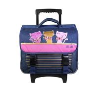 Bagtrotter Cartable à roulettes 38 cm Lili Lou Nuit Bleu