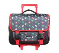 BAGTROTTER Cartable à roulettes 38 cm Minecraft Noir
