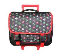 Bagtrotter cartable à roulettes 38 cm minecraft noir