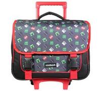 Cartable Scolaire À Roulettes Primaire Minecraft Noir TU