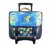 BAGTROTTER Cartable à roulettes 38 cm Phileas Bleu Dinosaure Bleu
