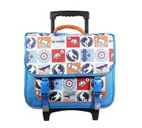 Bagtrotter Cartable à roulettes 38 cm Phileas Bleu Skateur