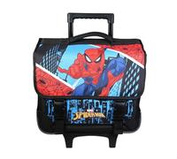 Bagtrotter Cartable à roulettes Spider Man 38 cm Bleu - Dos rembourré, bandes réfléchissantes