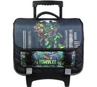 Bagtrotter Cartable à roulettes 38 cm Tortues Ninja Noir