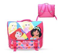 Bagtrotter Cartable 38cm Princesses Disney Rose – Bretelles rembourrées, bandes réfléchissantes
