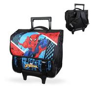 Bagtrotter - Cartable Primaire Garçon 38 cm - Grand Rangement - Tons Orange & Rouge - Différents Modèles & Licences