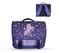 Bagtrotter Cybel - Cartable Scolaire 38 cm - Licorne - Violet - Fille - 2 Compartiments
