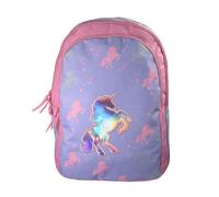 Bagtrotter - Cybel - Sac à Dos Scolaire - Marine - 2 Compartiments Zippés - 1 Poche Zippée - 32x16x46cm - Bretelles...